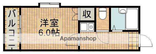 レオパレス新津町(1K/1階)の間取り写真