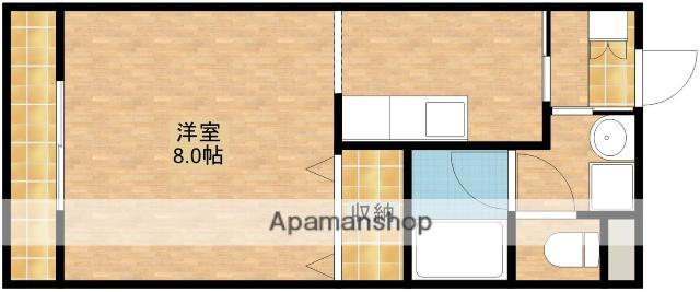 オリオンアパートメント(1K/3階)の間取り写真