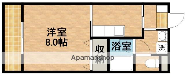 オリオンアパートメント(1K/1階)の間取り写真