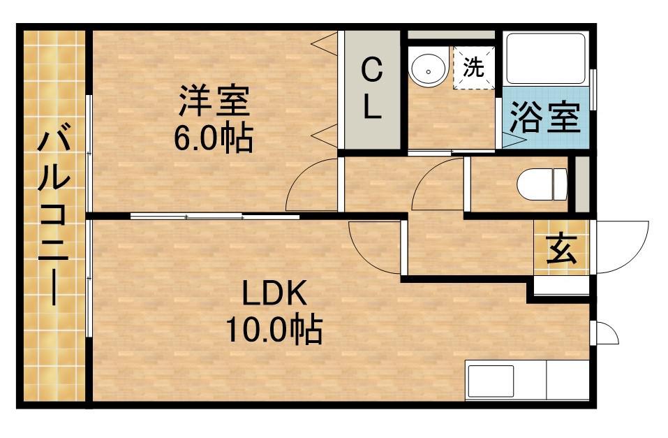 ハイムシュタイン(1LDK/1階)の間取り写真