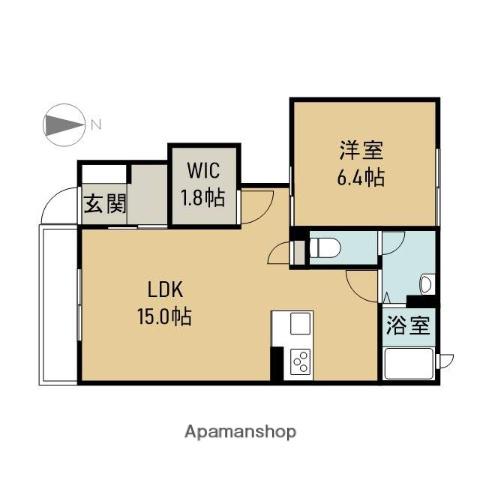 シティハウス大東(1LDK/1階)の間取り写真