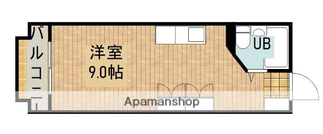 スカイロイヤル12(ワンルーム/3階)の間取り写真