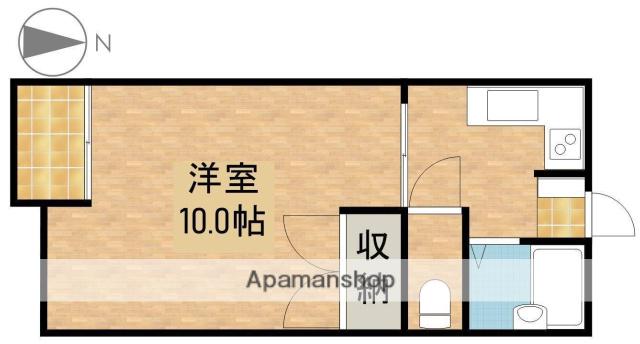 メゾンドFⅠ(1K/1階)の間取り写真