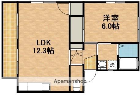エスポワールⅠ(1LDK/2階)の間取り写真