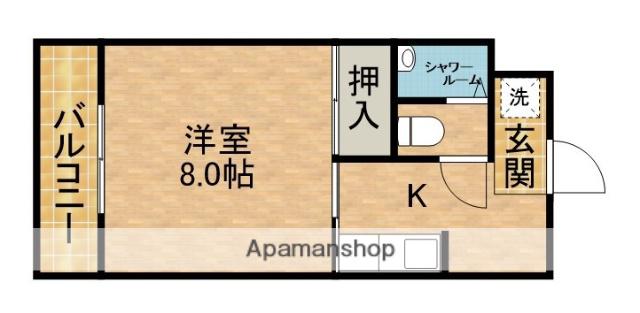 カレッジハイツⅠ(1K/3階)の間取り写真