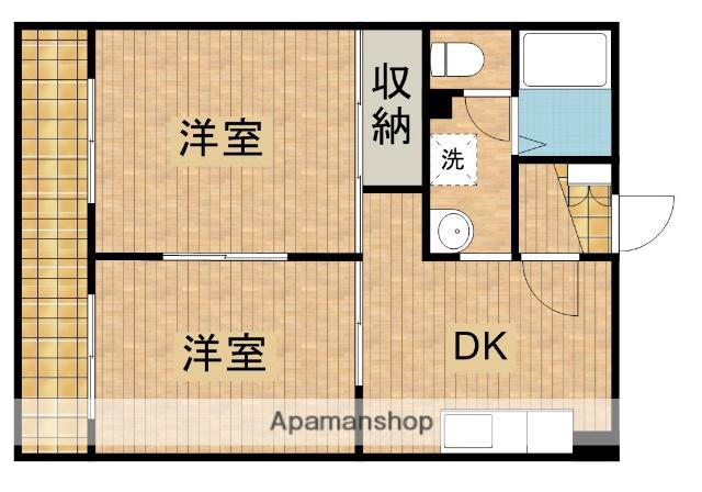 マンションリビエールⅠ(2DK/3階)の間取り写真