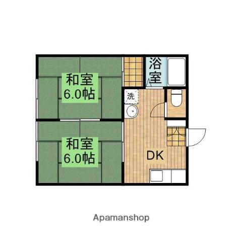 サンライフ小笠(2DK/2階)の間取り写真