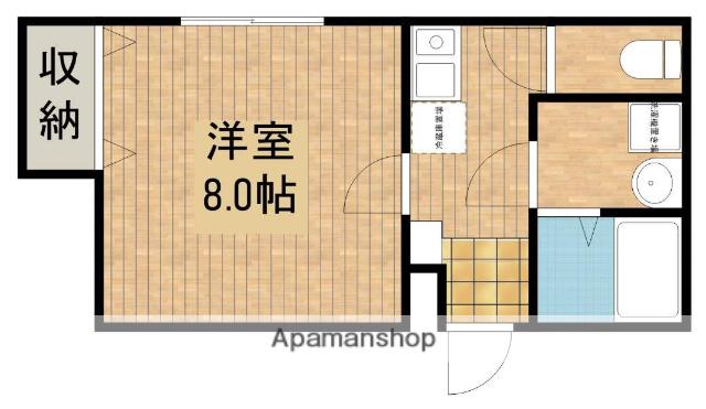 MAISON D AMI S(1K/1階)の間取り写真