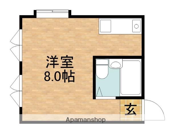 コーポプチ(ワンルーム/2階)の間取り写真