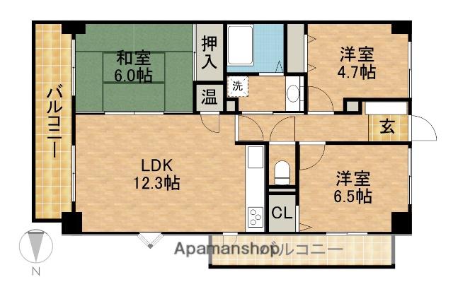 サンコーポ幸(3LDK/1階)の間取り写真