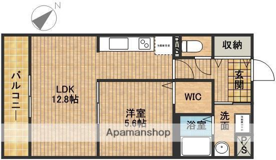 ラパノス(1LDK/3階)の間取り写真