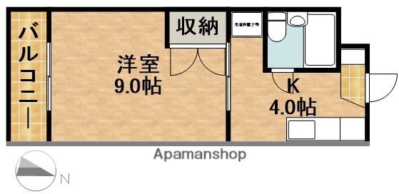 パレス菅沼(1K/2階)の間取り写真