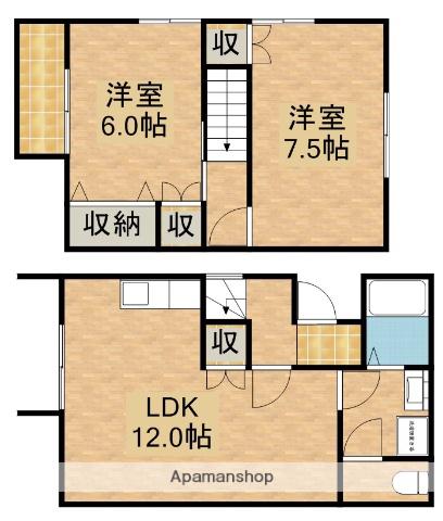 ケイ・テラス(2LDK)の間取り写真