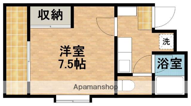 アクア・ベル(1K/2階)の間取り写真