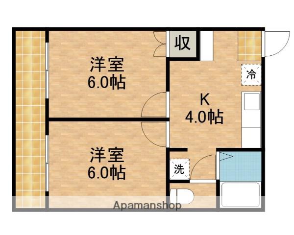 えいすうセゾンⅠ(2K/1階)の間取り写真