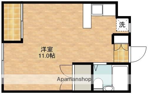 エスパス佐鳴台(ワンルーム/1階)の間取り写真