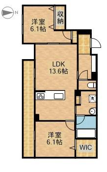 BON FILONE(2LDK/1階)の間取り写真