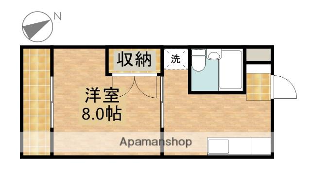 コーポレティブハウスⅠ(1DK/2階)の間取り写真