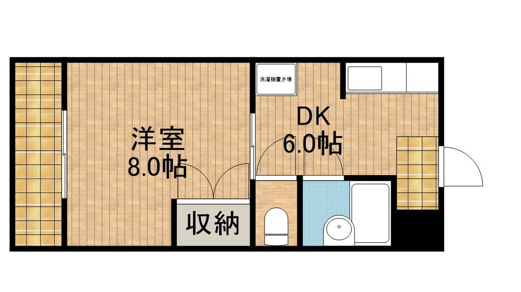 MANSION DIANA(1DK/3階)の間取り写真