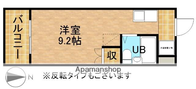 磐田グレイス第3マンション(1K/3階)の間取り写真