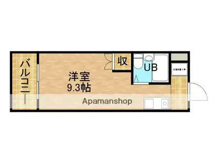 磐田グレイス第3マンション(1K/4階)の間取り写真