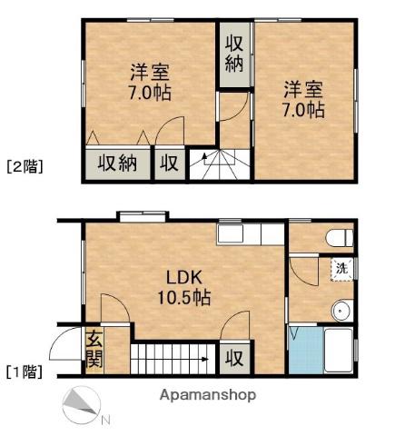 ソレアード佐鳴台(2LDK)の間取り写真
