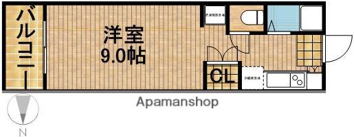 ビューフォート北寺島(1K/4階)の間取り写真