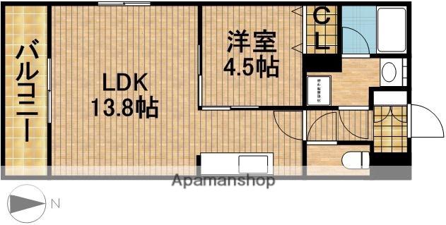 サザンタウンⅡ(1LDK/2階)の間取り写真
