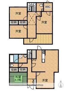 東海道・山陽新幹線 掛川駅 徒歩39分 2階建 築33年(4LDK)の間取り写真
