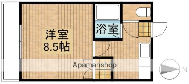 テクニコス(1K/2階)の間取り写真