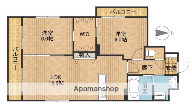 ロゼッタ和合(2LDK/5階)の間取り写真