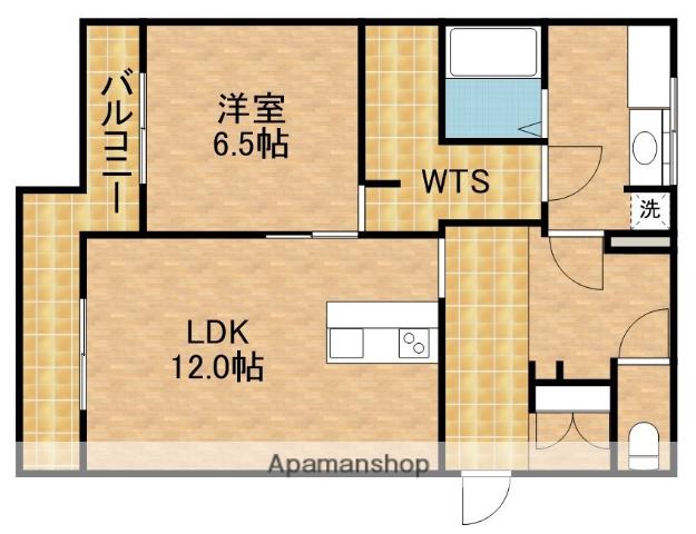 サニーハイツTOKAI(1LDK/3階)の間取り写真