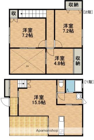 カソラ篠原Ａ(3LDK)の間取り写真