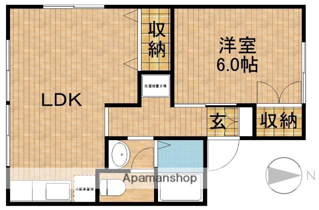セジュール969 C棟(1LDK/1階)の間取り写真