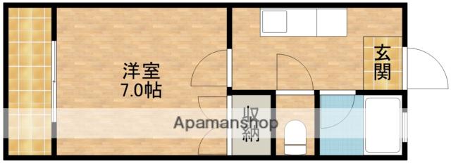 ハイツフォルメ(1K/1階)の間取り写真