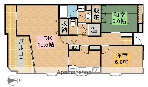 AVENUE磐田Ⅰ(2LDK/3階)の間取り写真