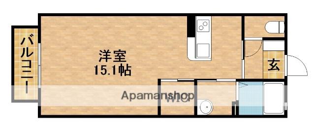 ブランドールG(ワンルーム/2階)の間取り写真