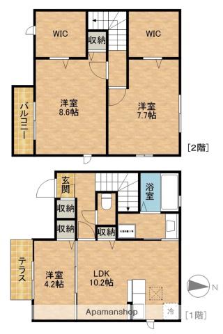 ラパーチェ(3LDK)の間取り写真