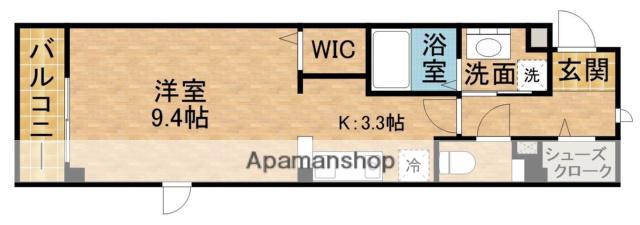 JOY HOME(1K/1階)の間取り写真