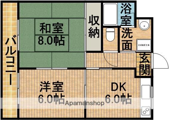 センチュリー21(2DK/2階)の間取り写真