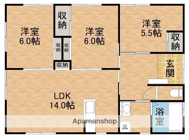 東海道本線 浜松駅 バス乗車時間：16分 矢田坂バス停で下車 徒歩1分 1階建 築4年(3LDK)の間取り写真