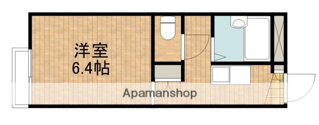 ロベリア(1K/2階)の間取り写真