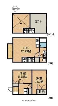 ブランクレール(2LDK/1階)の間取り写真