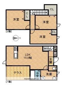 仮）東若林町キャレノワール(3LDK)の間取り写真