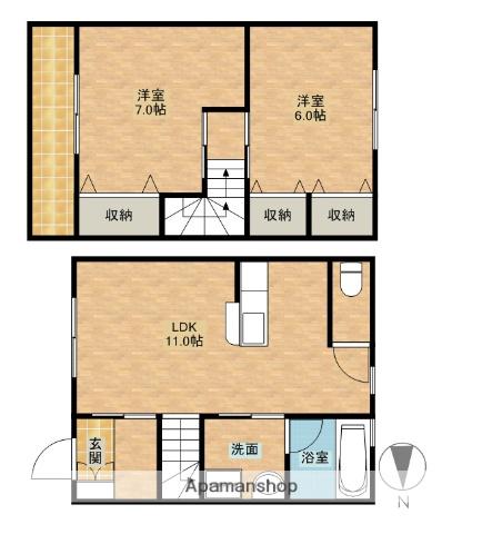 プランドール(2LDK)の間取り写真
