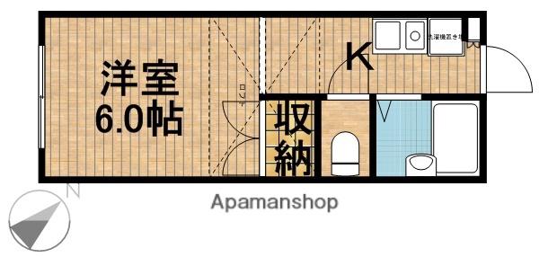 ハーモニー(1K/1階)の間取り写真
