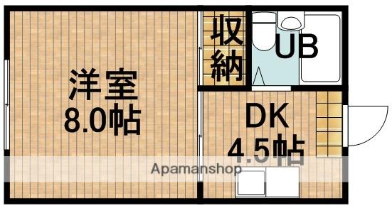 オレンジハウス(1K/2階)の間取り写真