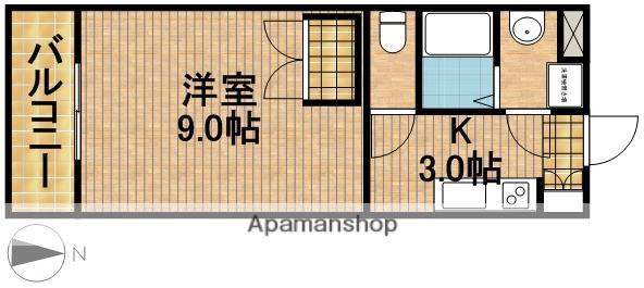 アイレット(1K/4階)の間取り写真
