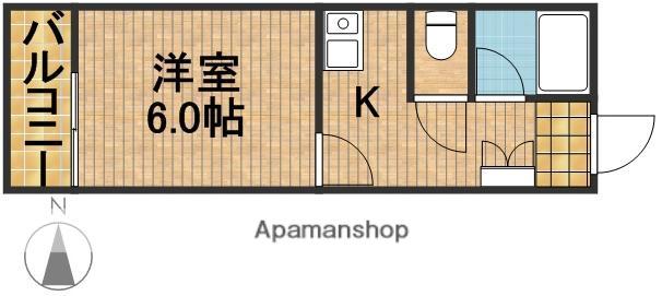 コスモカーザ(1K/5階)の間取り写真