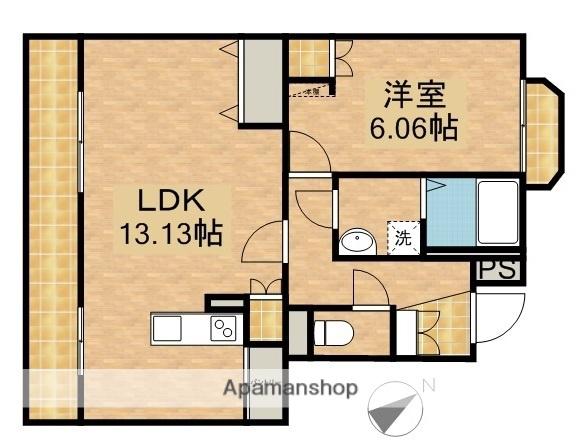 FELICIA(1LDK/1階)の間取り写真